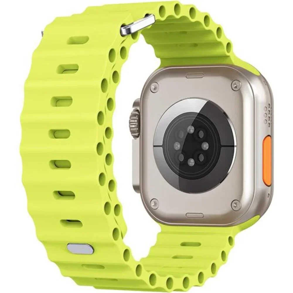 Sport Soft Silicone Compatible with Apple Watch Ocean Band Wristband Ultra 9 8 7